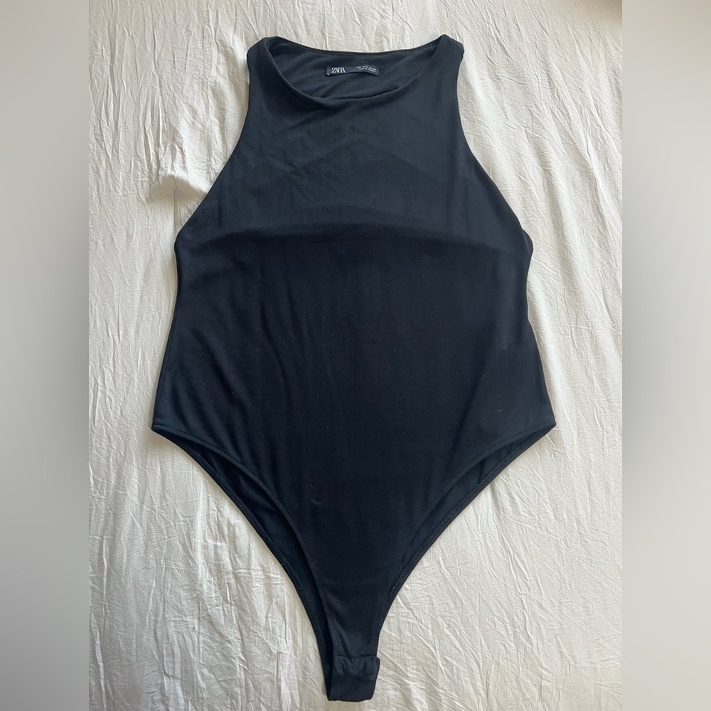 Zara Black Bodysuit Size‎ Large